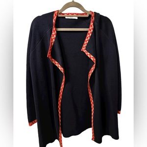 An’ge Open-front Cardigan with contrast trim (Medium/Large)